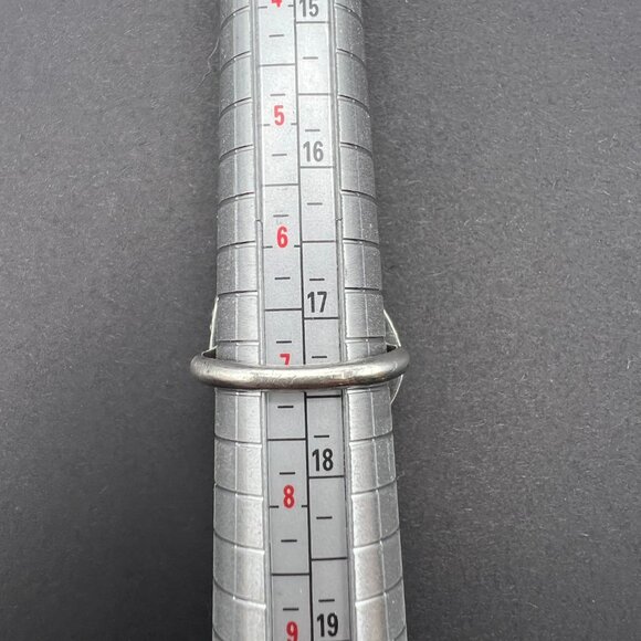 Vintage Sterling Silver Turquoise Ring Size 7 - Southwestern Boho Statement Ring - Picture 6 of 10